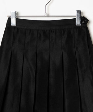 【スクール】ポケット付き無地プリーツスカート