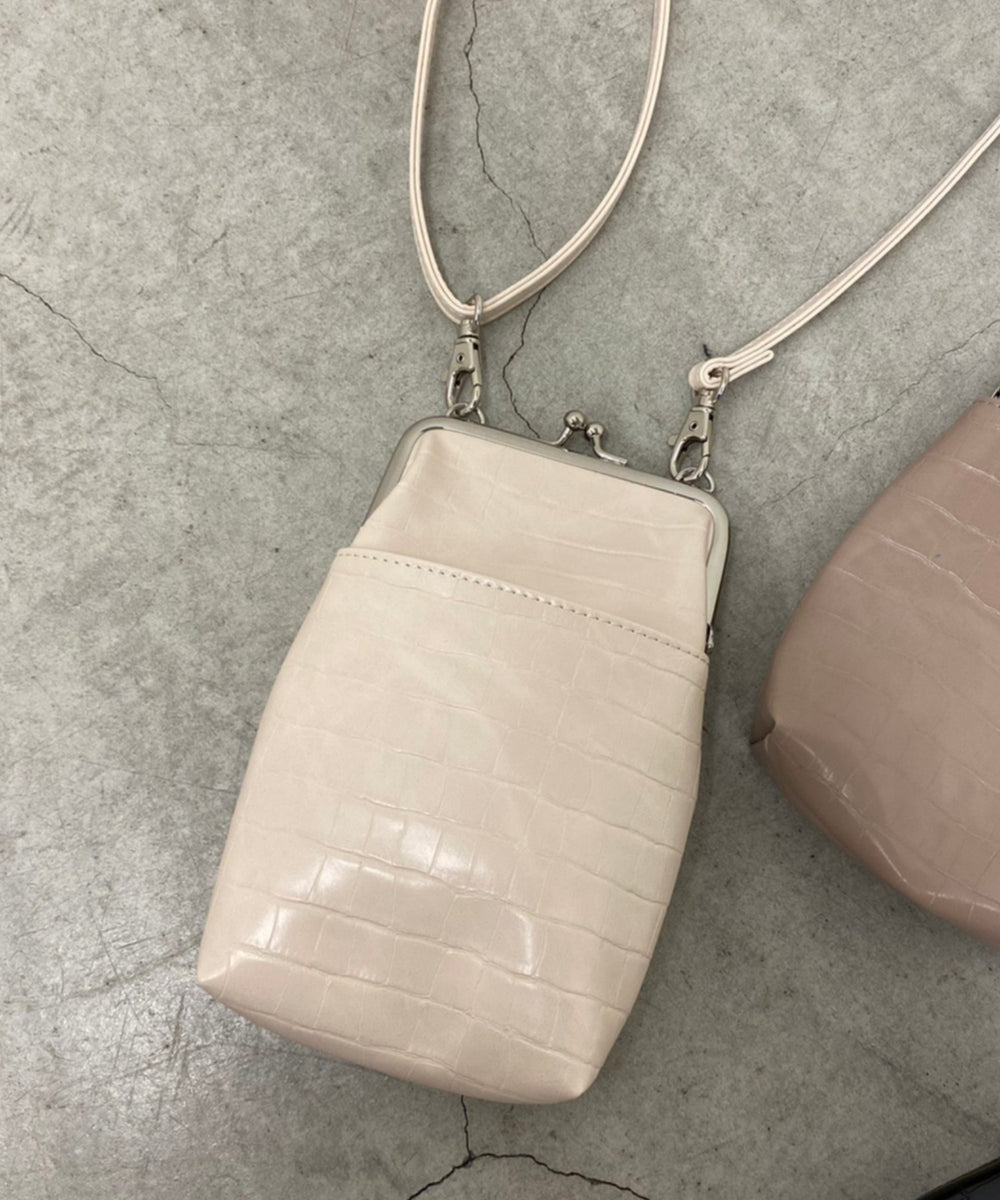 オフホワイトクロコ