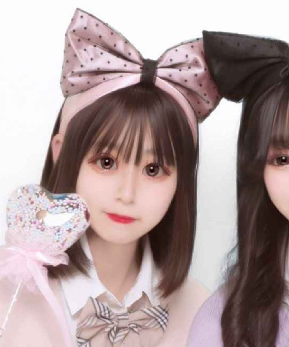 柄1(ドットリボン/ピンク)