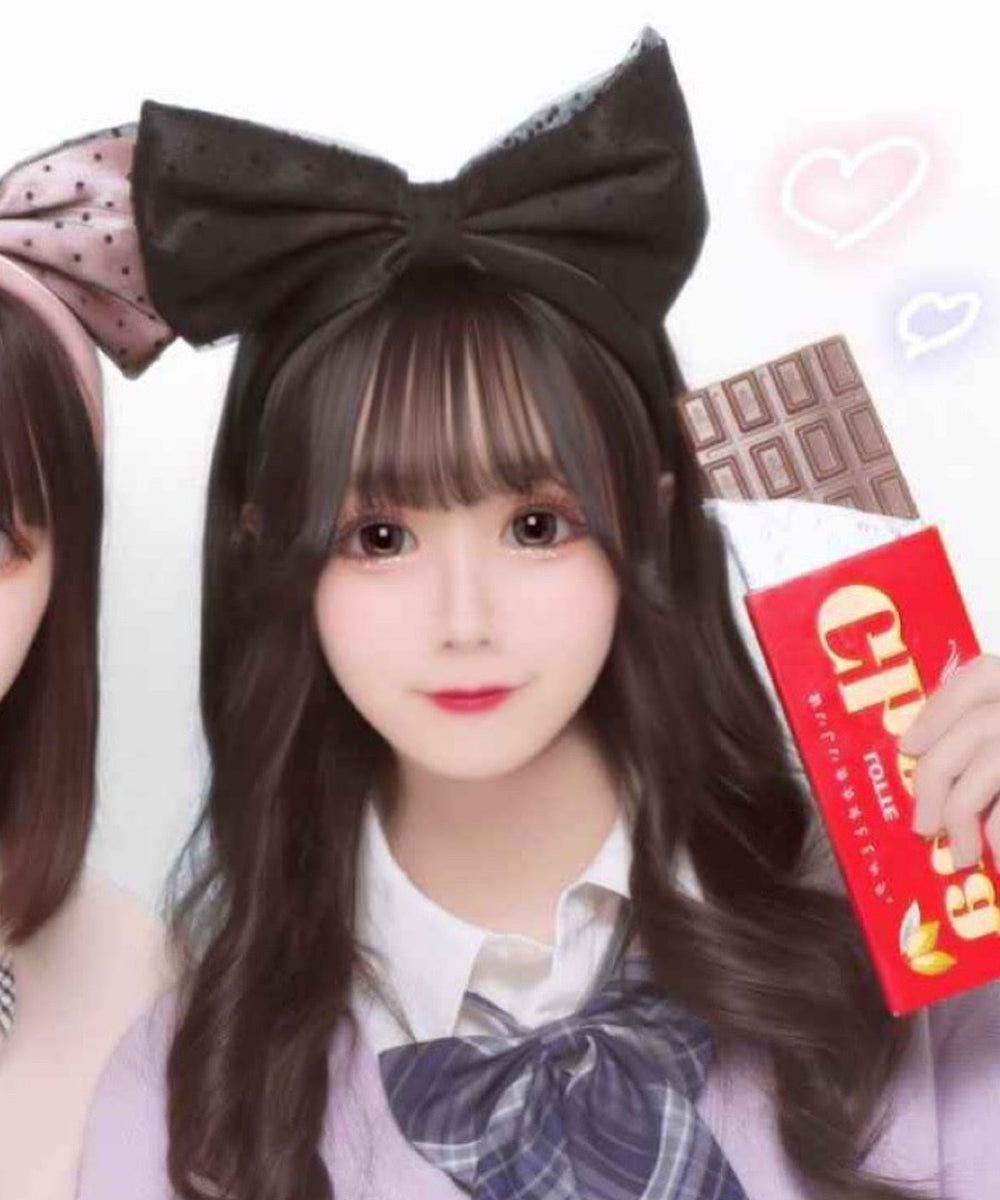 柄2(ドットリボン/ブラック)