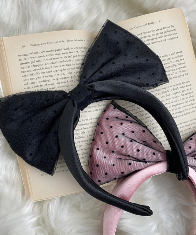 柄2(ドットリボン/ブラック)