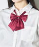 【スクール】ムジスクールリボン/ワイン