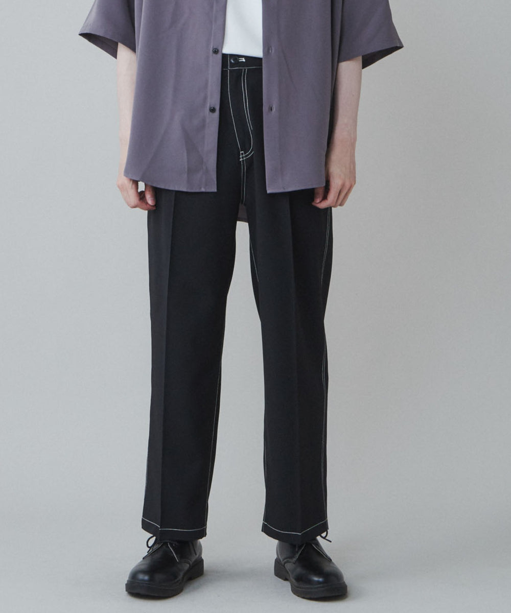 イージーケア2タックワイドスラックス