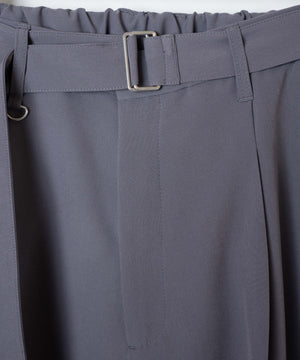 ベルト付きトロミワイドスラックス