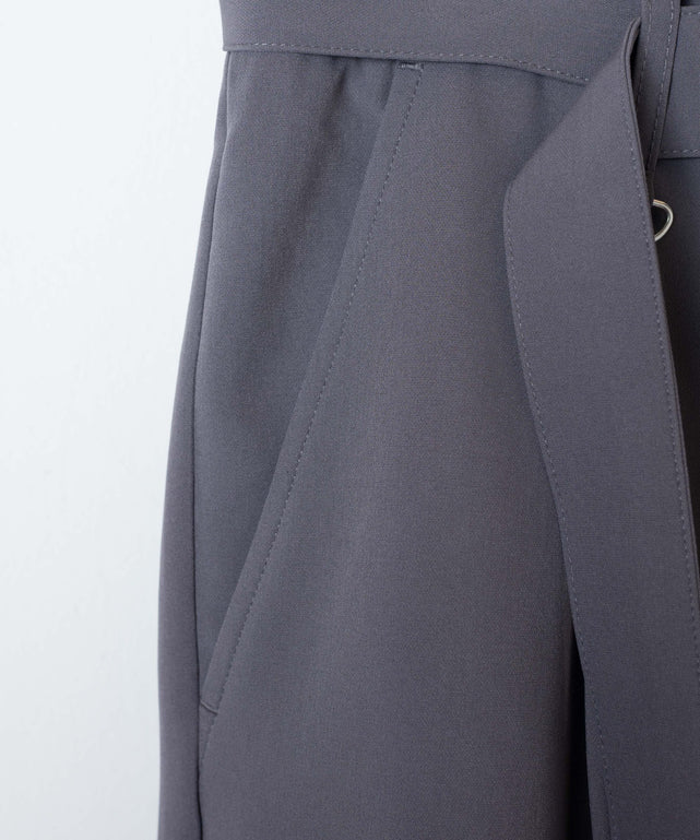 ベルト付きトロミワイドスラックス