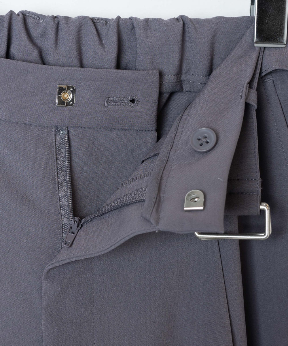 ベルト付きトロミワイドスラックス