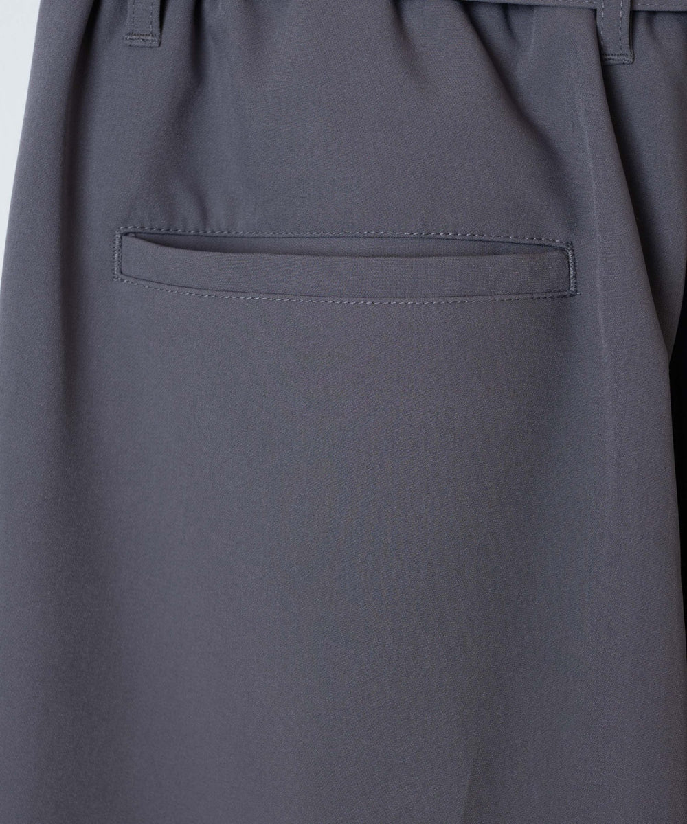 ベルト付きトロミワイドスラックス