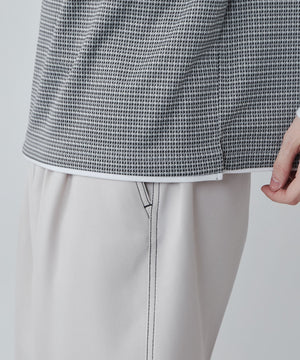 レイヤードジャガードベストロンT