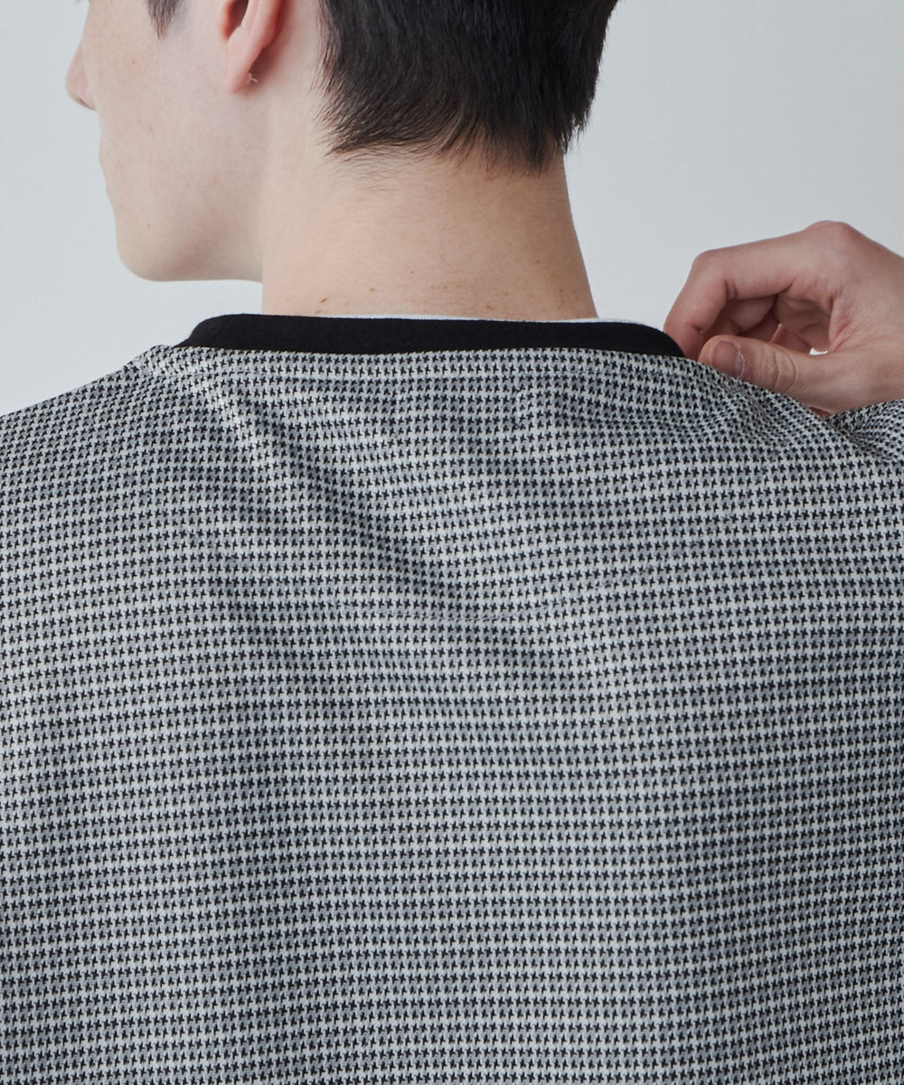 レイヤードジャガードベストロンT