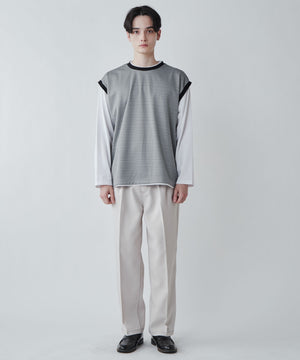 ブラック系チェック1 モデル：180cm L着用