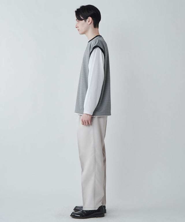 ブラック系チェック1 モデル：180cm L着用