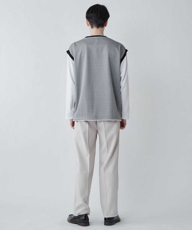 ブラック系チェック1 モデル：180cm L着用