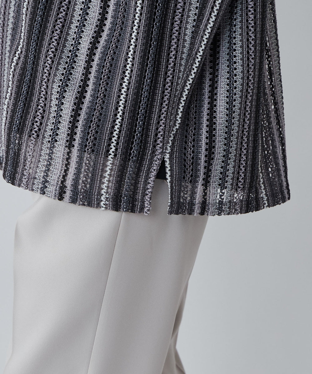 メッシュオープンカラーBIGシャツ