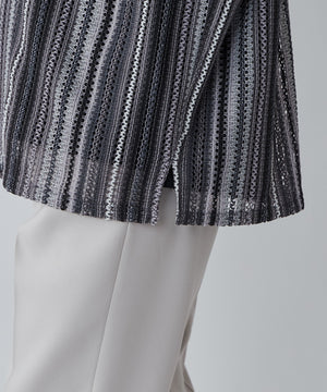 メッシュオープンカラーBIGシャツ