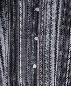 メッシュオープンカラーBIGシャツ