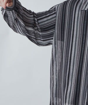 メッシュオープンカラーBIGシャツ