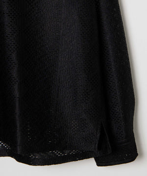 メッシュオープンカラーBIGシャツ