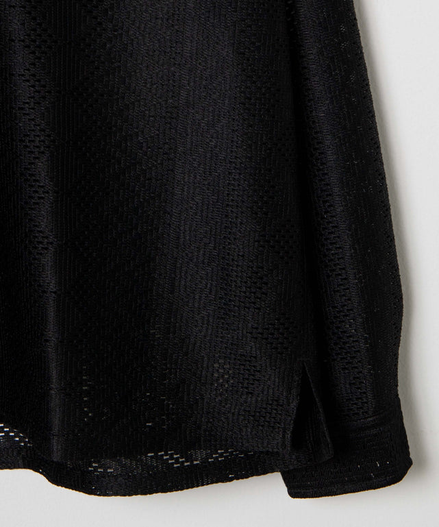 メッシュオープンカラーBIGシャツ