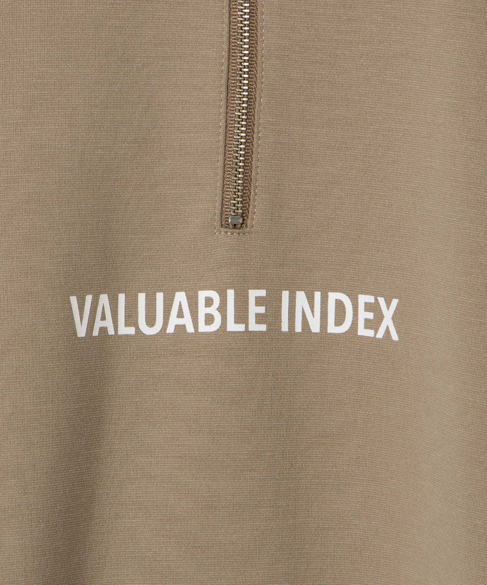 ドルマンポンチハーフZIPプルオーバー