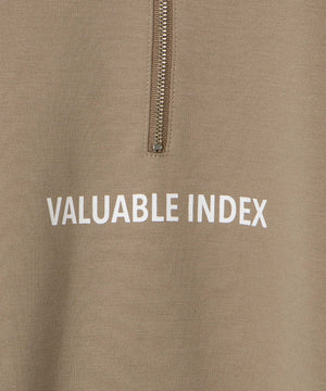 ドルマンポンチハーフZIPプルオーバー