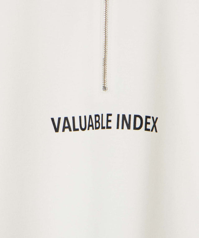 ドルマンポンチハーフZIPプルオーバー