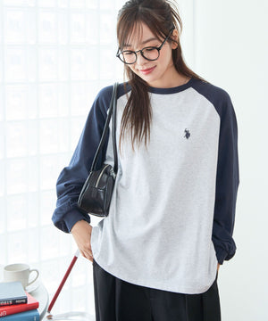 柄3(ネイビーラグラン) モデル：165cm F着用