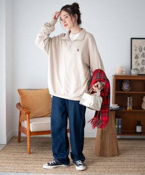 Lベージュ モデル：162cm L着用