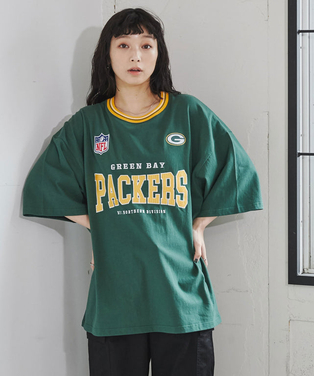 NFL|別注ラインリブ刺繍T