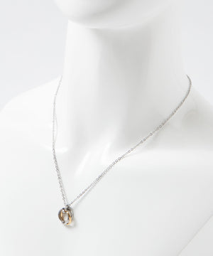 ミニトリプルリングチェーンネックレス