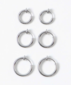 ステンレスフープイヤリング