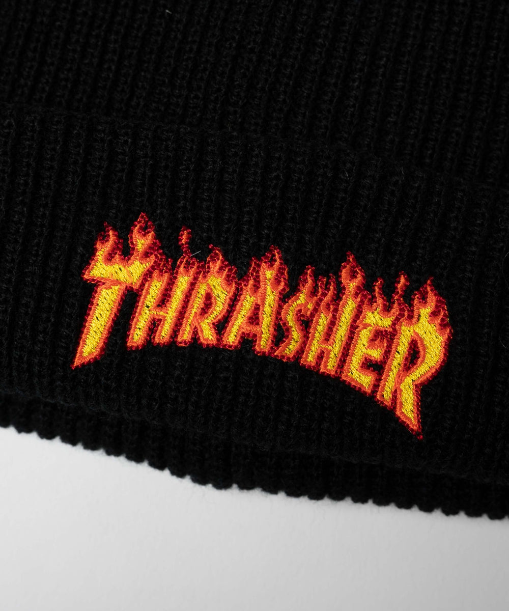 THRASHER|FLAME LOGO アクリルビーニー