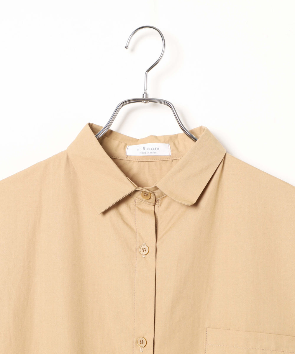 ロングシャツワンピース