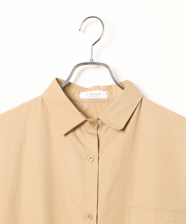 ロングシャツワンピース