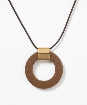 レザーリングネックレス ブラウン CSレザーリングネックレス – WEGO ONLINE STORE