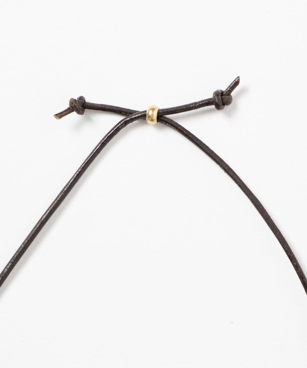 CSレザーリングネックレス