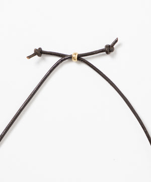 CSレザーリングネックレス