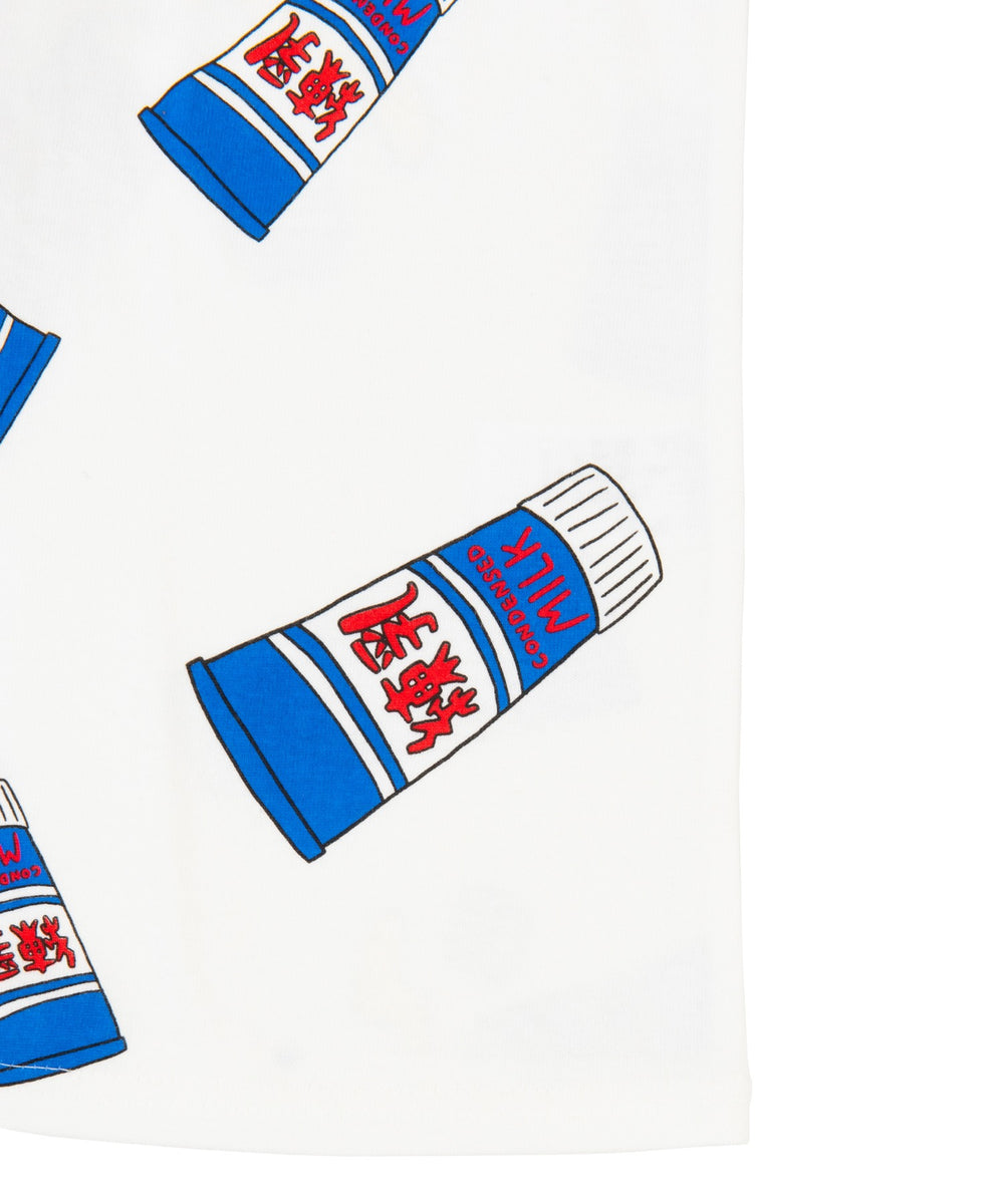 ﾌｰﾄﾞ総柄Tｼｬﾂ