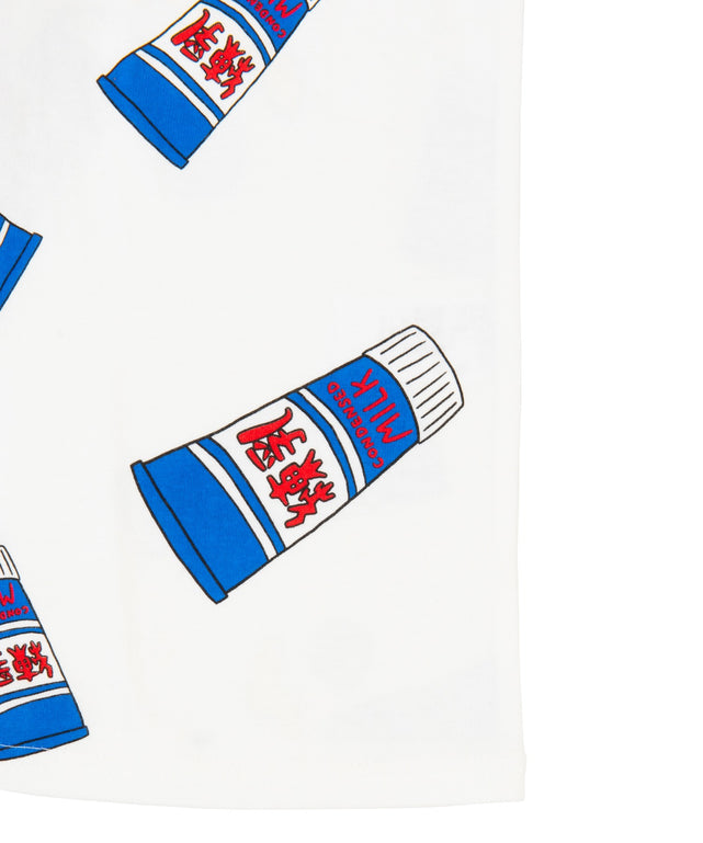 ﾌｰﾄﾞ総柄Tｼｬﾂ