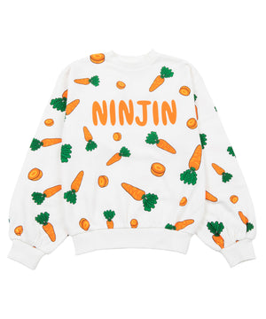 フード総柄スウェット