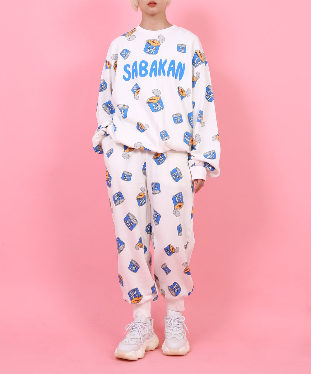 フード総柄スウェット