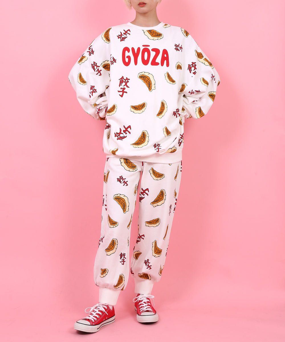 フード総柄スウェット