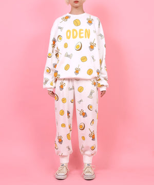 フード総柄スウェット