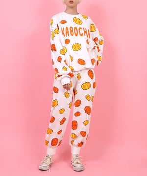 フード総柄スウェット