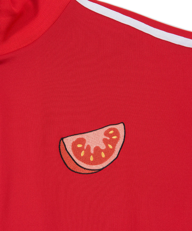 フードジャージトップ