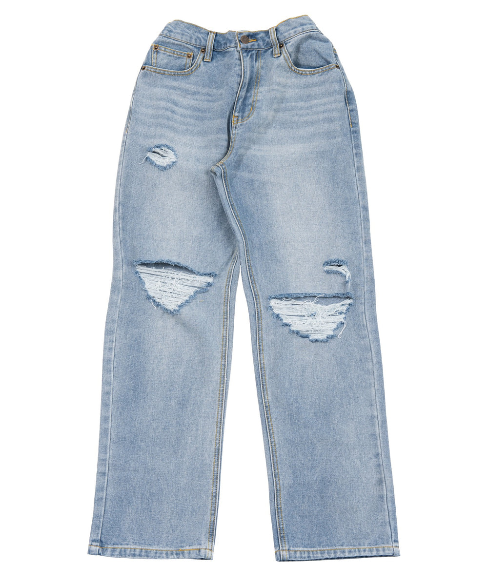 ダメージレギュラーデニムパンツ