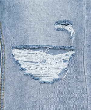 ダメージレギュラーデニムパンツ