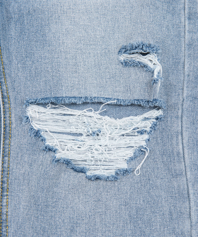 ダメージレギュラーデニムパンツ