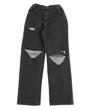 ダメージレギュラーデニムパンツ