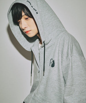 杢グレー　モデル：168cm　F着用