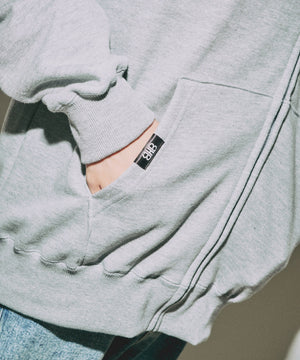 杢グレー　モデル：168cm　F着用